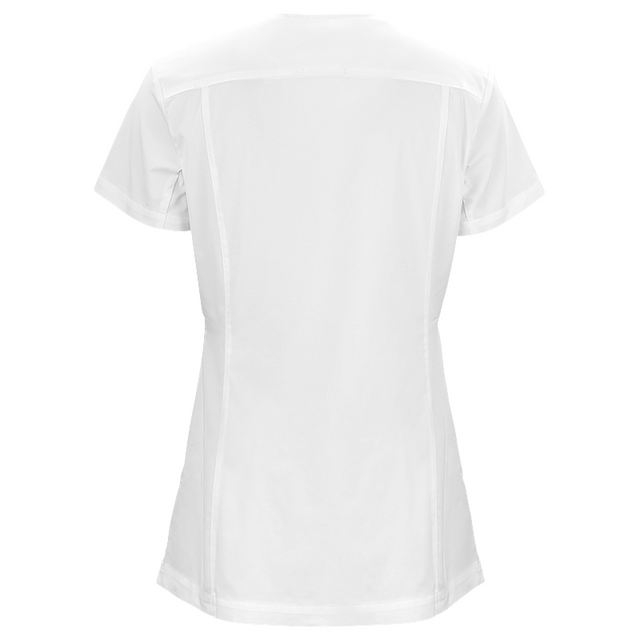 W031 LADIES LEAH U ZIP TOP SS