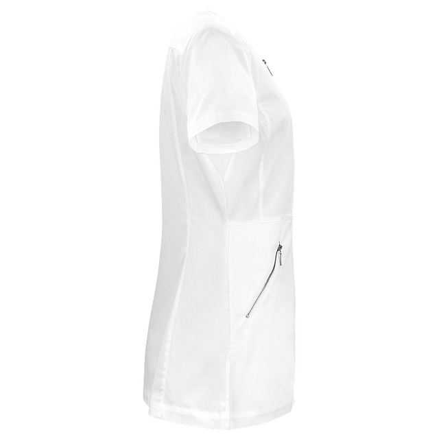W031 LADIES LEAH U ZIP TOP SS