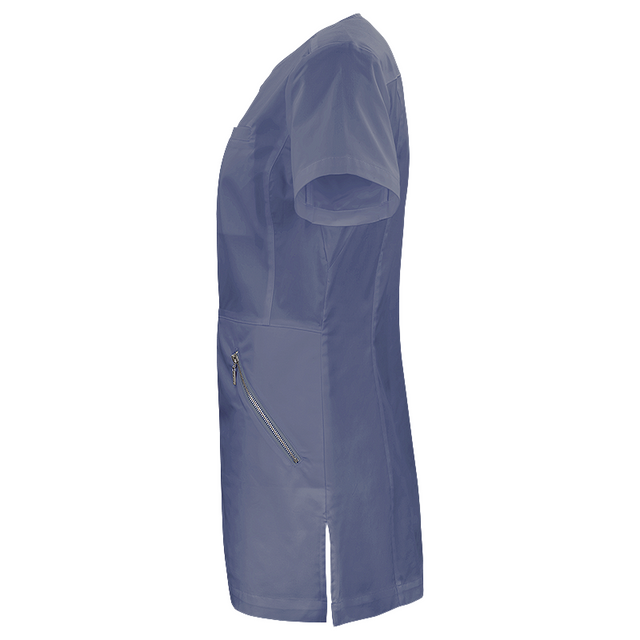 W031 LADIES LEAH U ZIP TOP SS