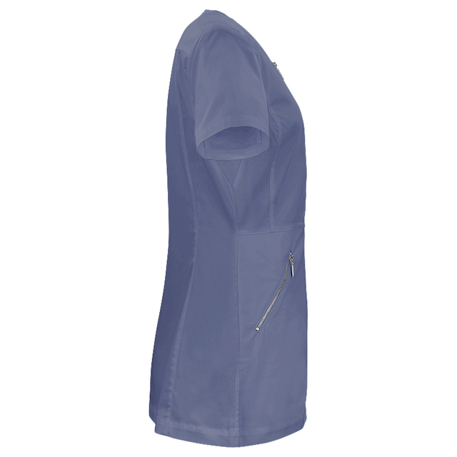 W031 LADIES LEAH U ZIP TOP SS
