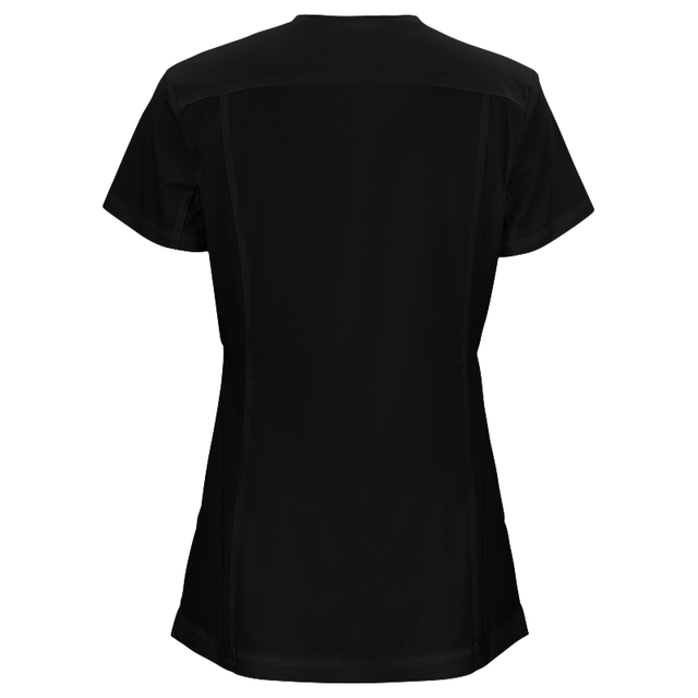 W031 LADIES LEAH U ZIP TOP SS