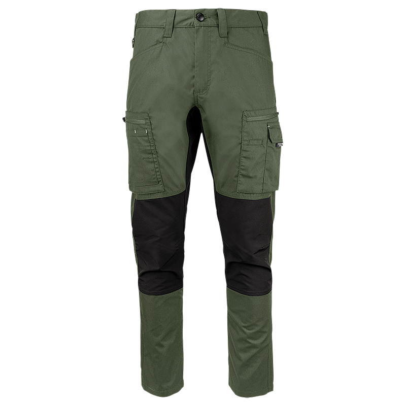FP60-4699 Green  | Men Service Stretch Pants