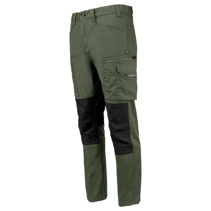 FP60-4699 Green  | Men Service Stretch Pants