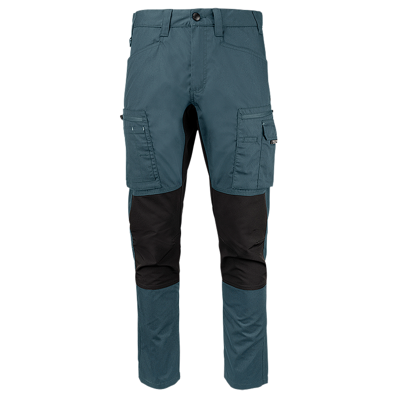 FP60-8699 Blue  | Men Service Stretch Pants