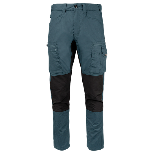 FP60-8699 Blue  | Men Service Stretch Pants