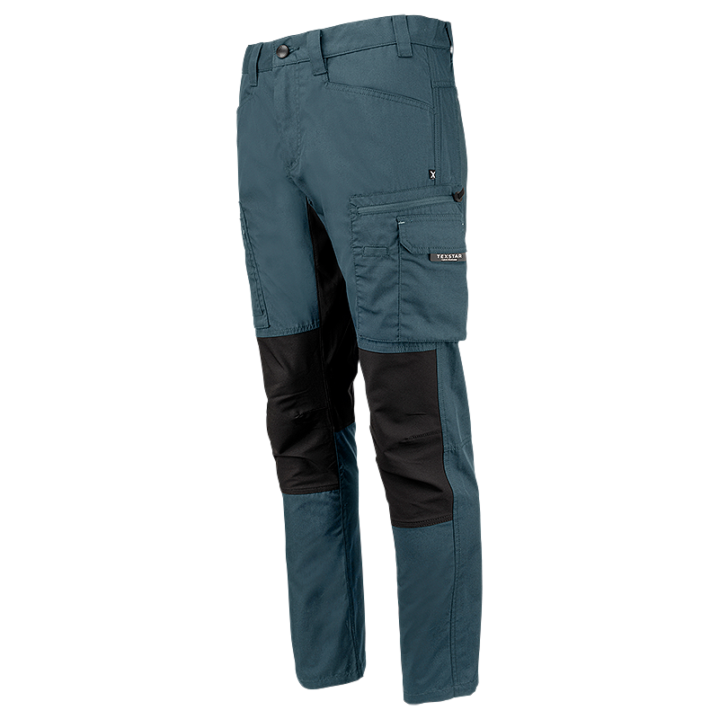 FP60-8699 Blue  | Men Service Stretch Pants