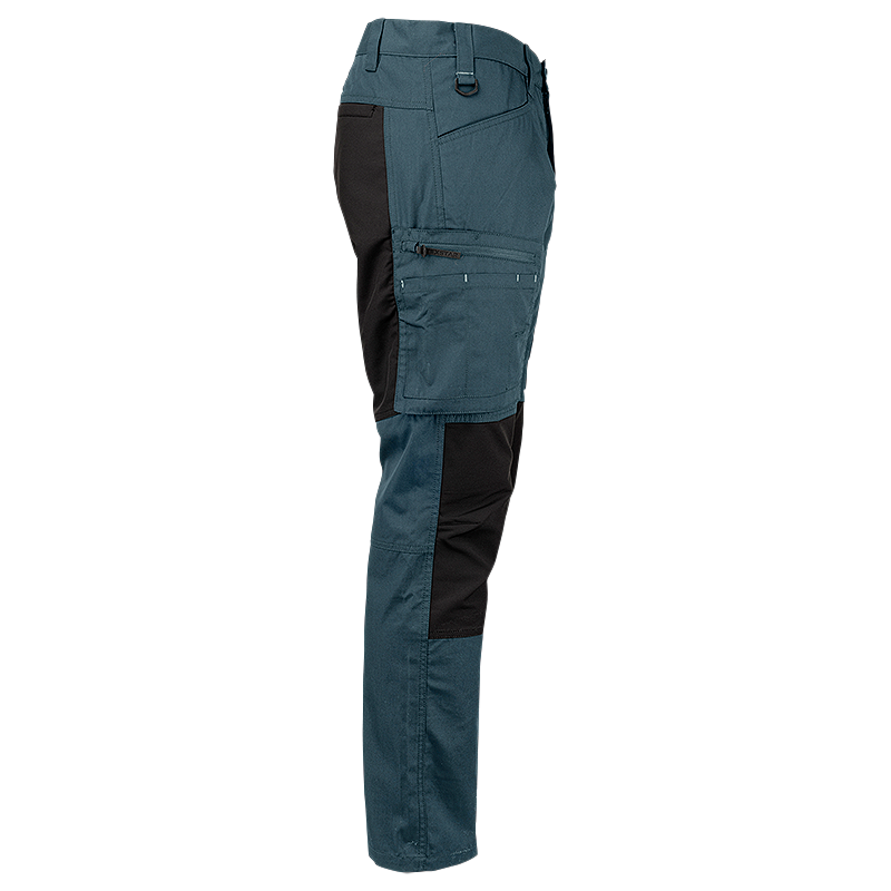 FP60-8699 Blue  | Men Service Stretch Pants