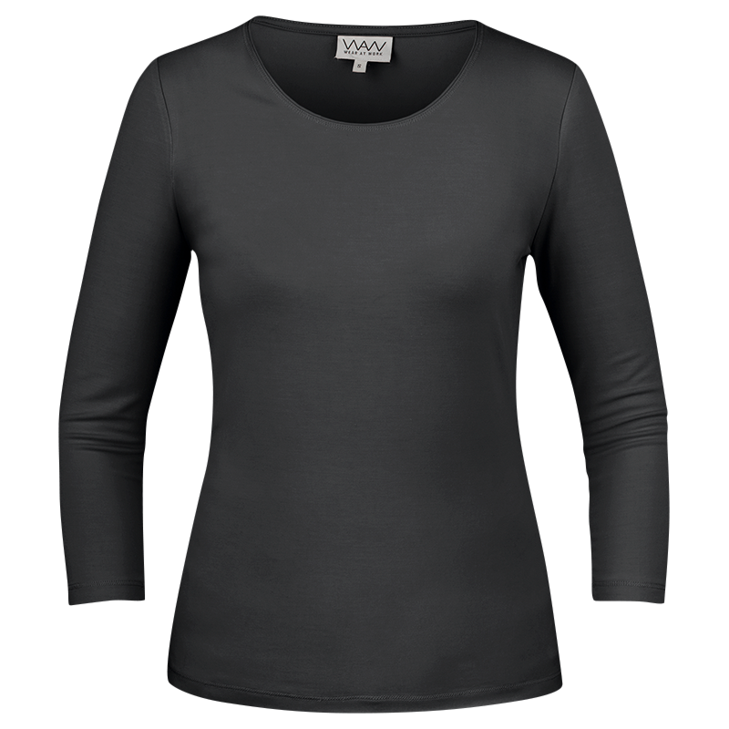W010* LADIES SOFT 3/4-SLEEVE