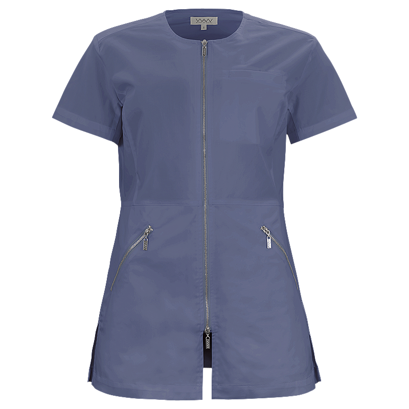 W031 DAMEN LEAH U ZIP TOP SS