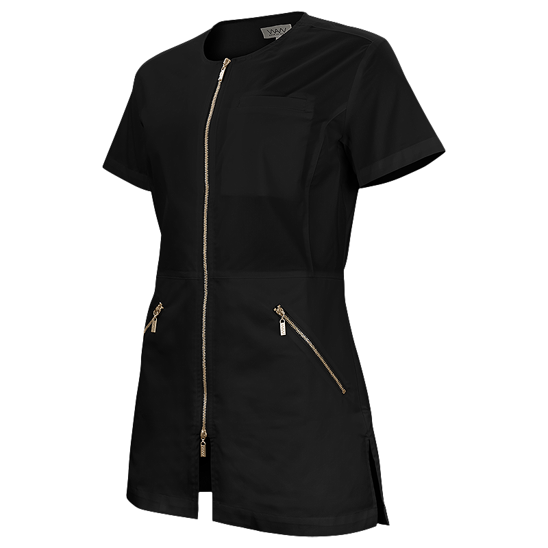 W031 DAMEN LEAH U ZIP TOP SS